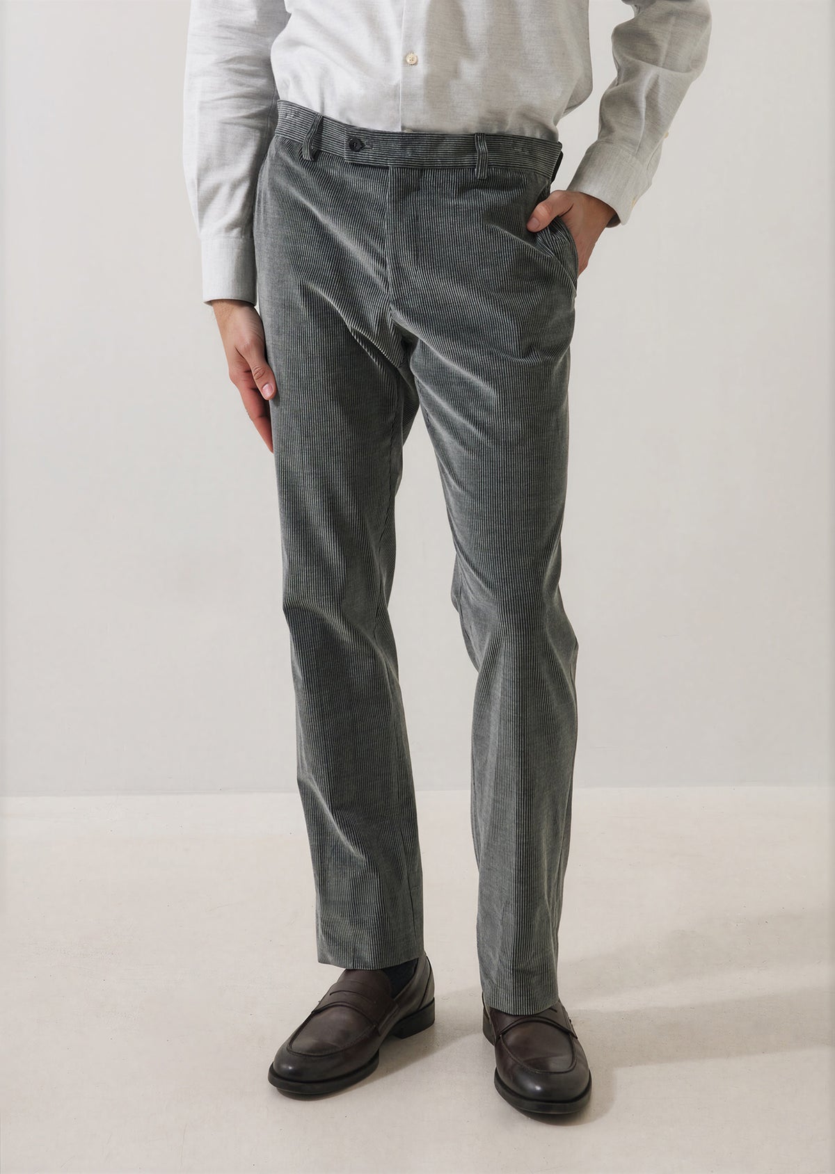 Cotton Wool Stretch Corduroy Pant - PATRICK ASSARAF