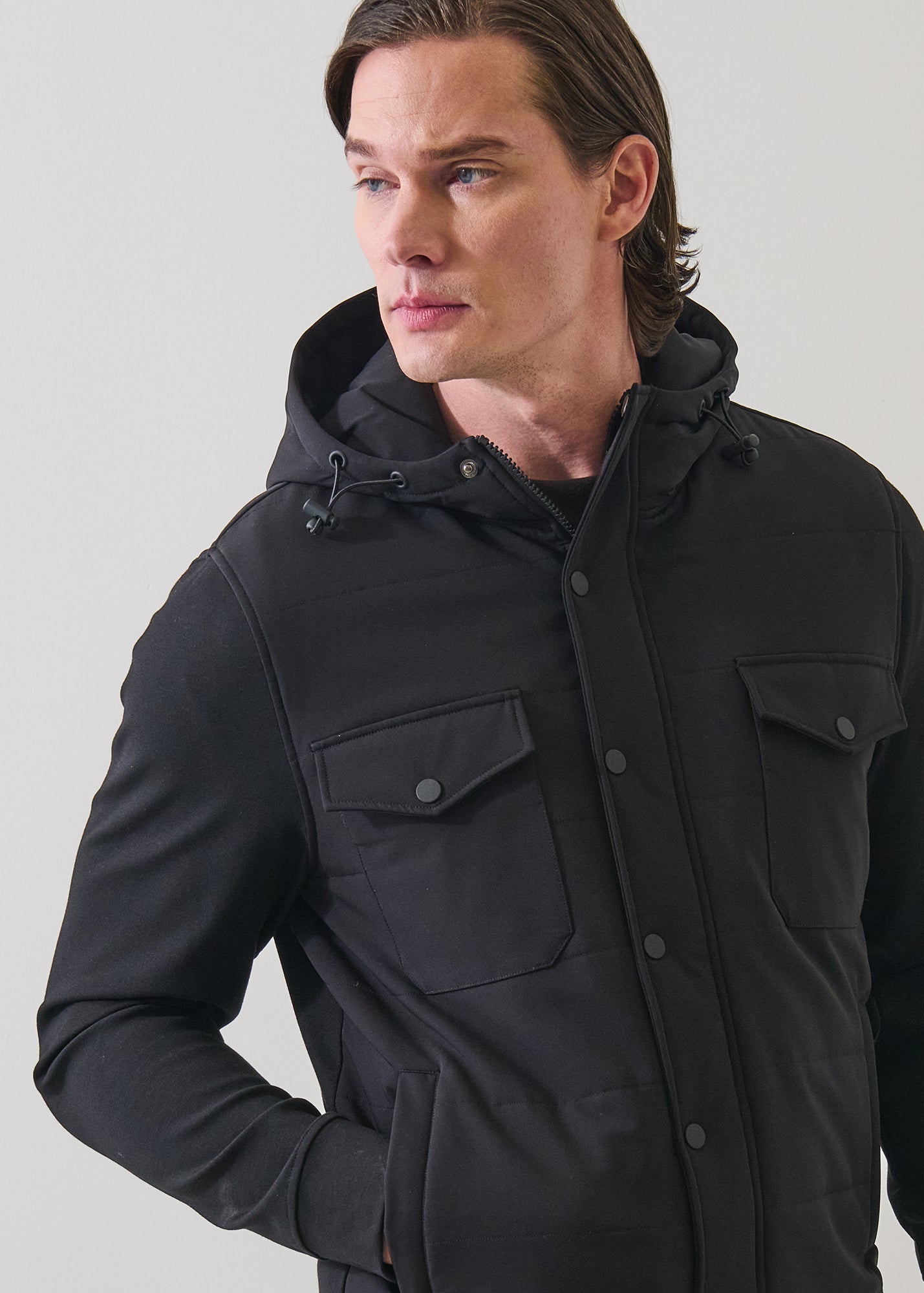 Nucleo Quilted Hoodie - PATRICK ASSARAF