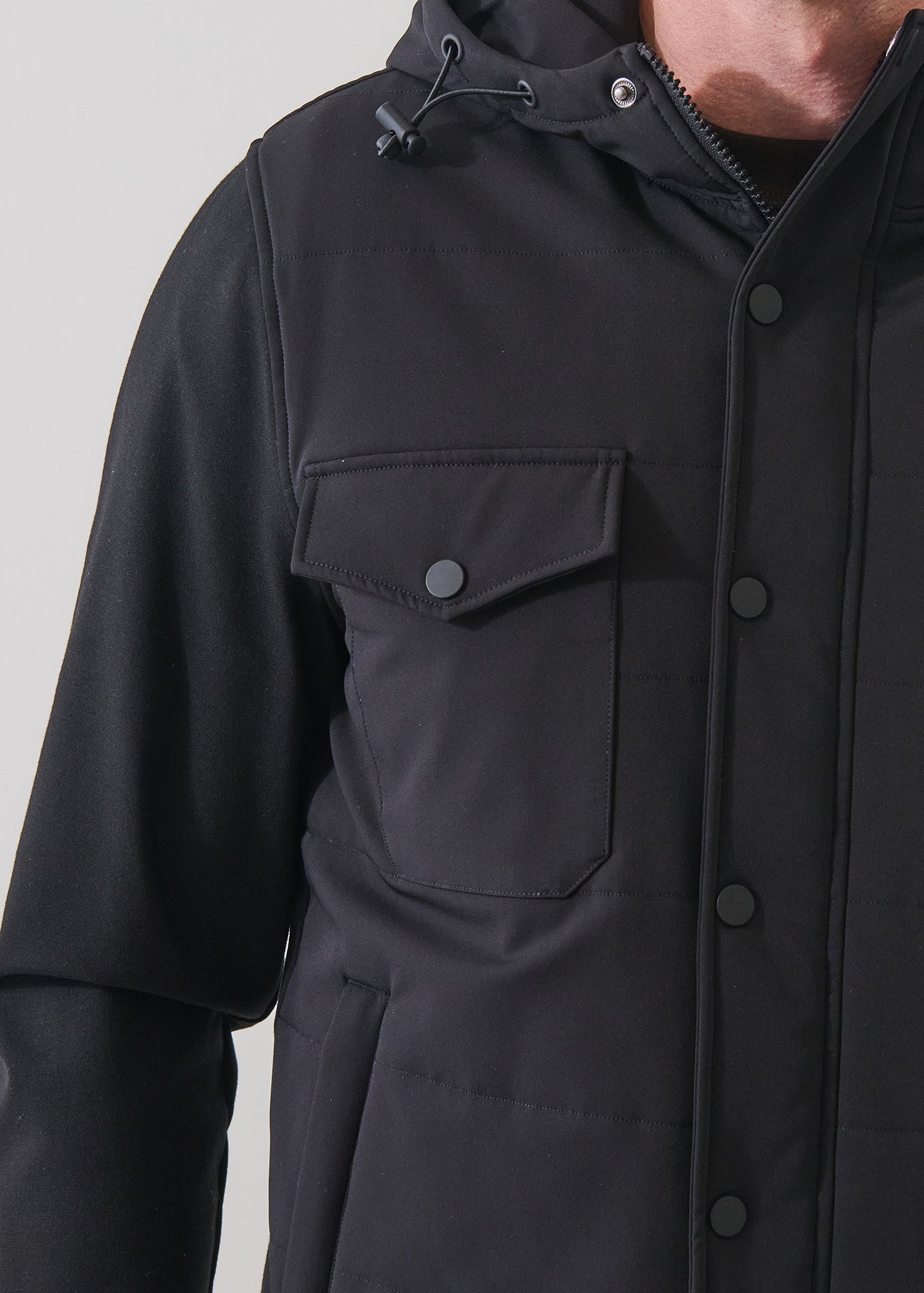 Nucleo Quilted Hoodie - PATRICK ASSARAF