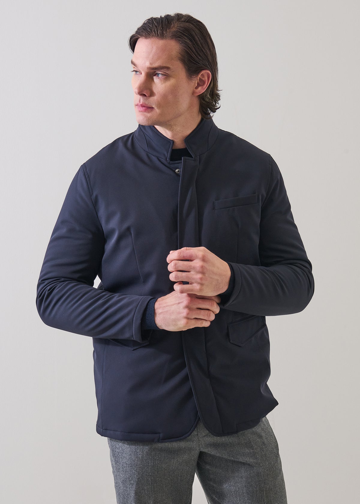 Padded Nylon Hybrid Jacket - PATRICK ASSARAF
