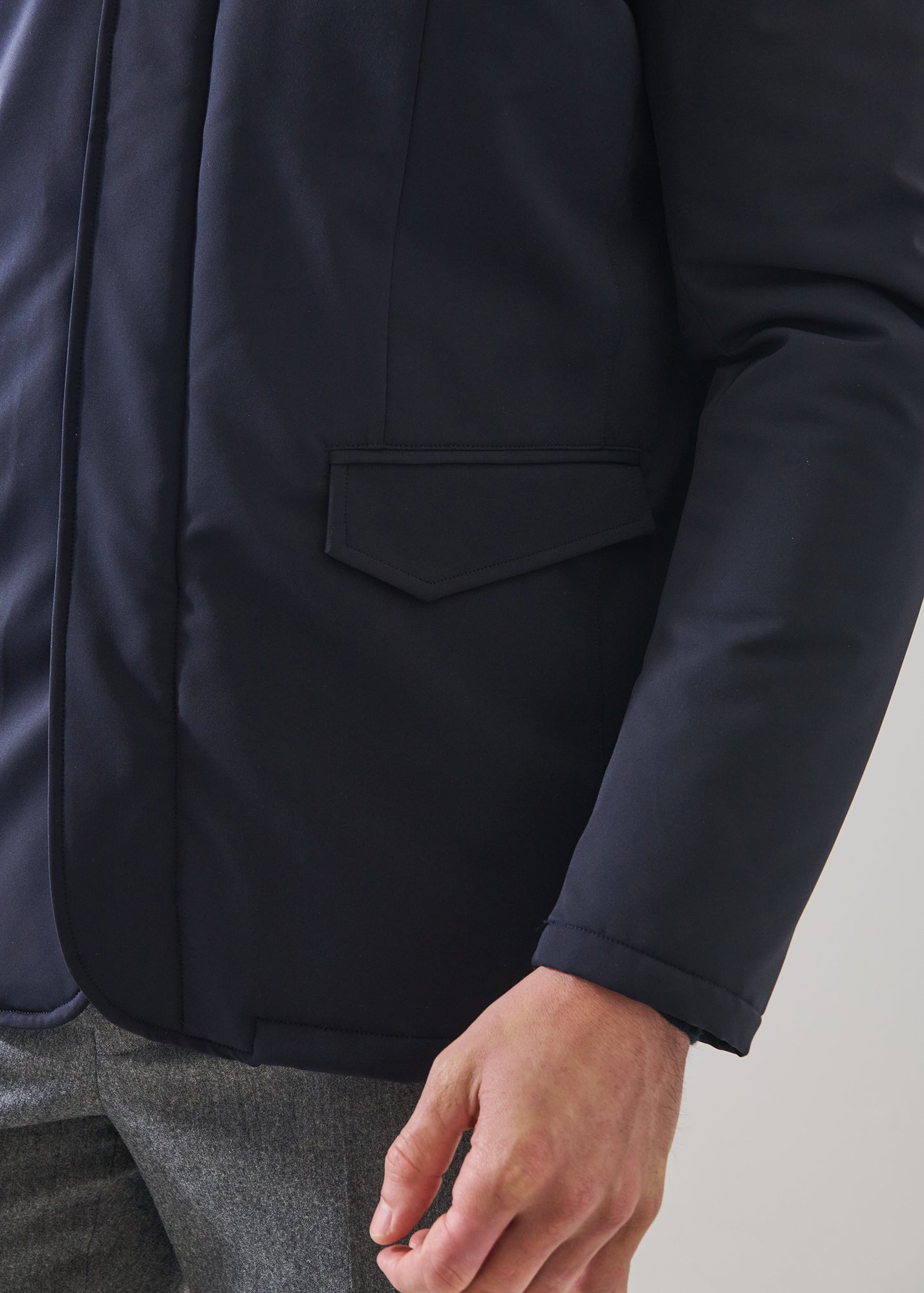 Padded Nylon Hybrid Jacket - PATRICK ASSARAF