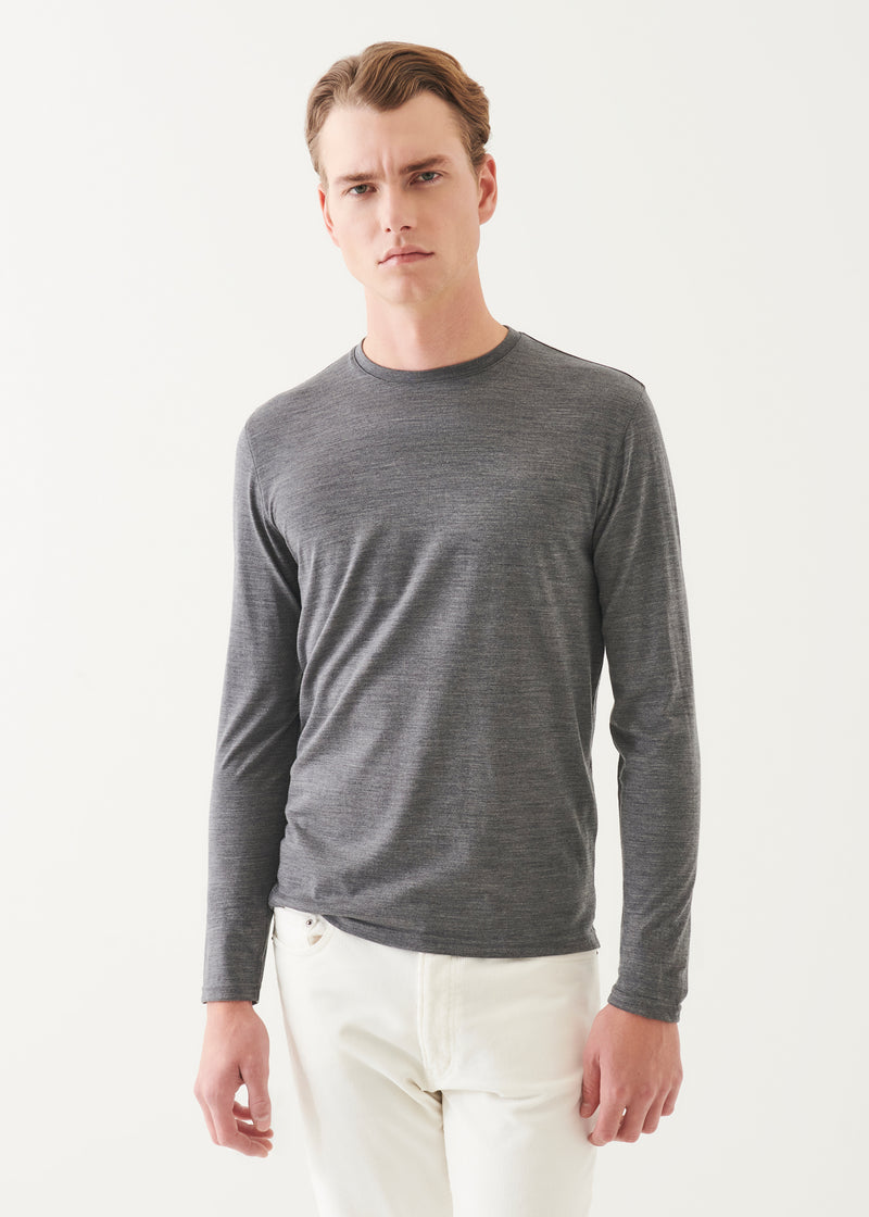 Reda Active Wool Long-Sleeve Knit T-Shirt