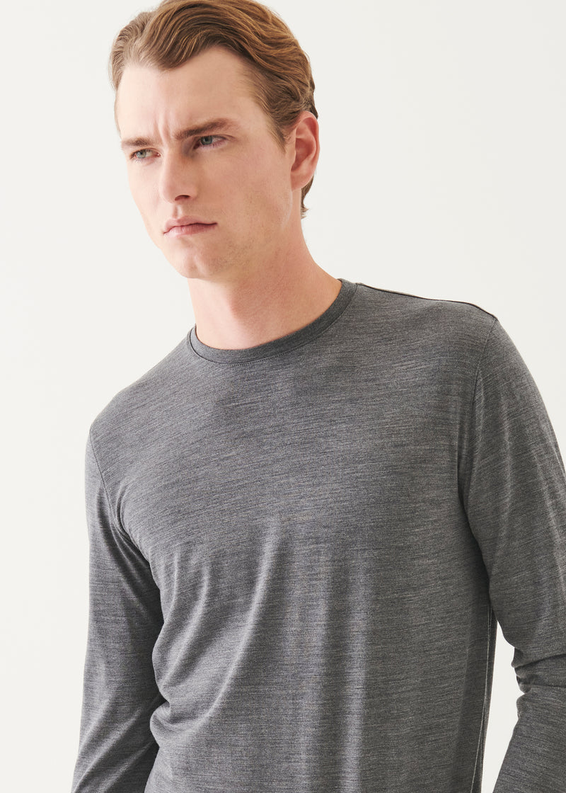 Reda Active Wool Long-Sleeve Knit T-Shirt