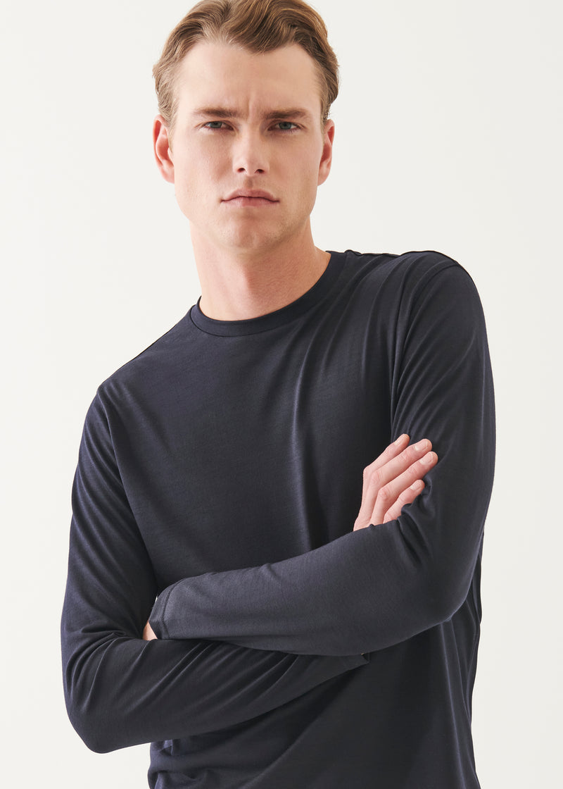 Reda Active Wool Long-Sleeve Knit T-Shirt