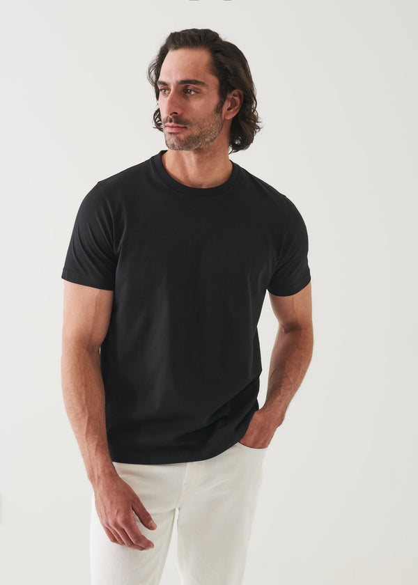 ORGANIC PIMA COTTON HIGH NECK T-SHIRT