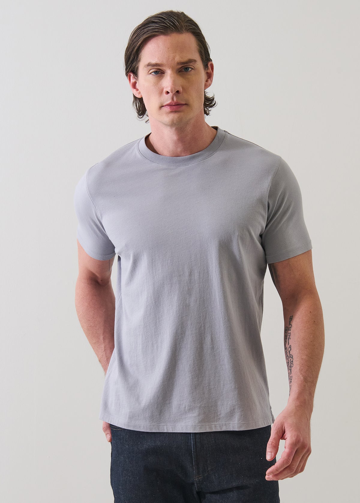 Organic Pima Cotton High Neck T-Shirt - PATRICK ASSARAF