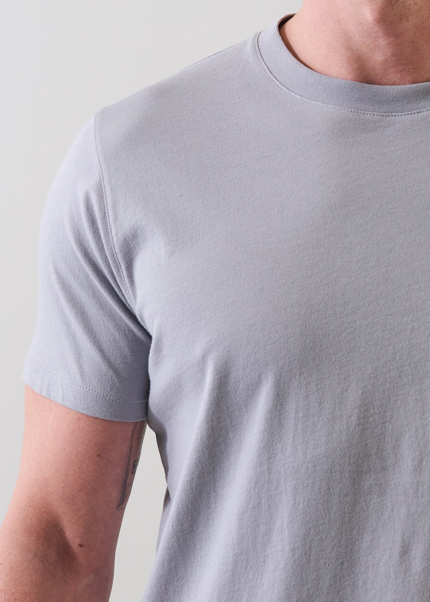 Organic Pima Cotton High Neck T-Shirt - PATRICK ASSARAF