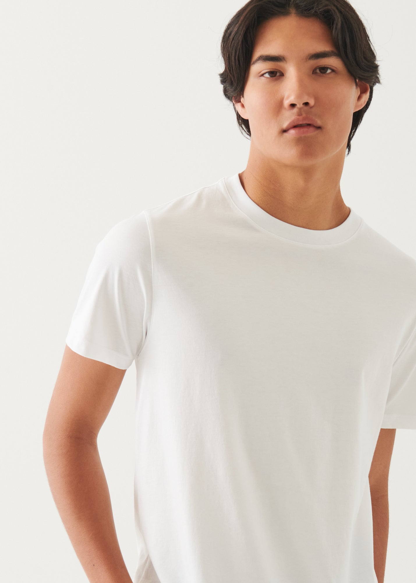 Organic Pima Cotton High Neck T-Shirt