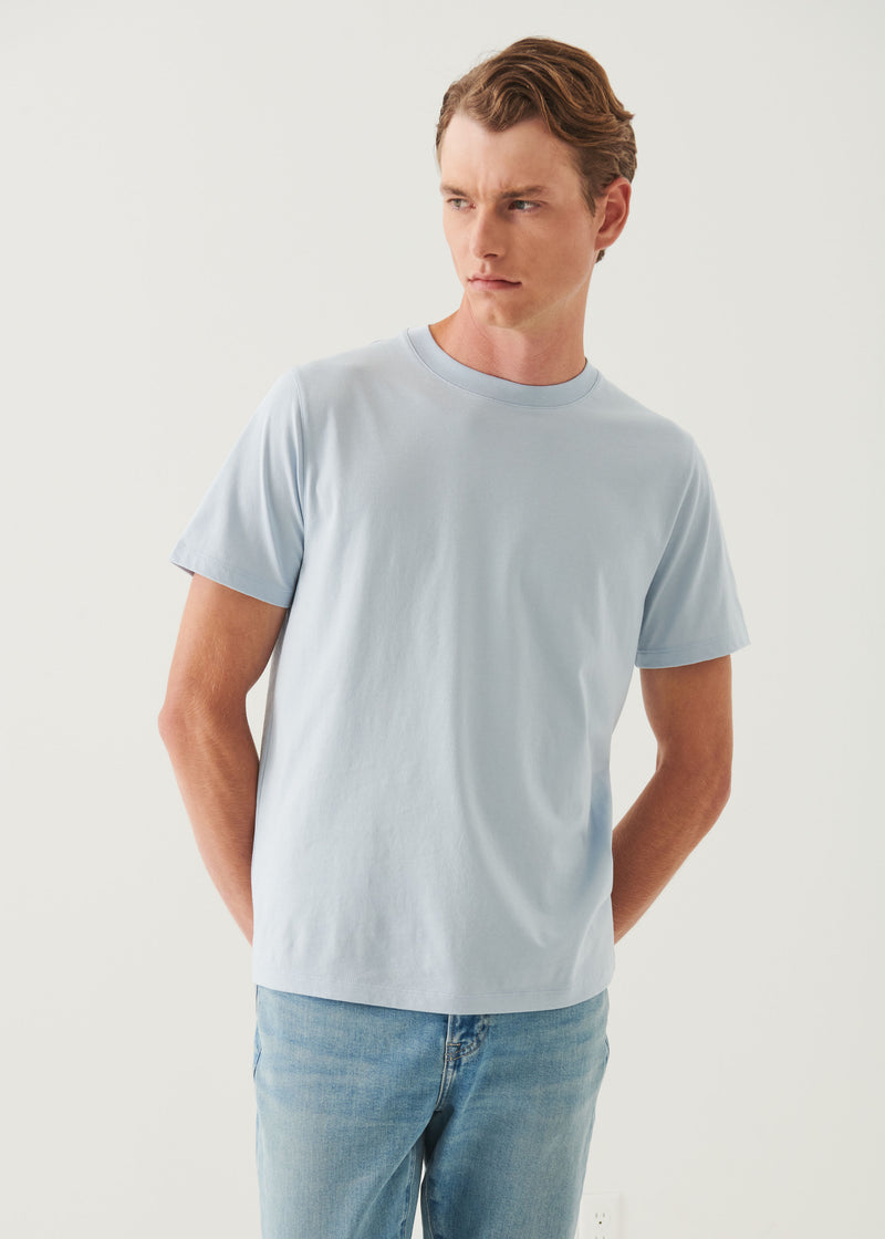 Organic Pima Cotton High Neck T-Shirt