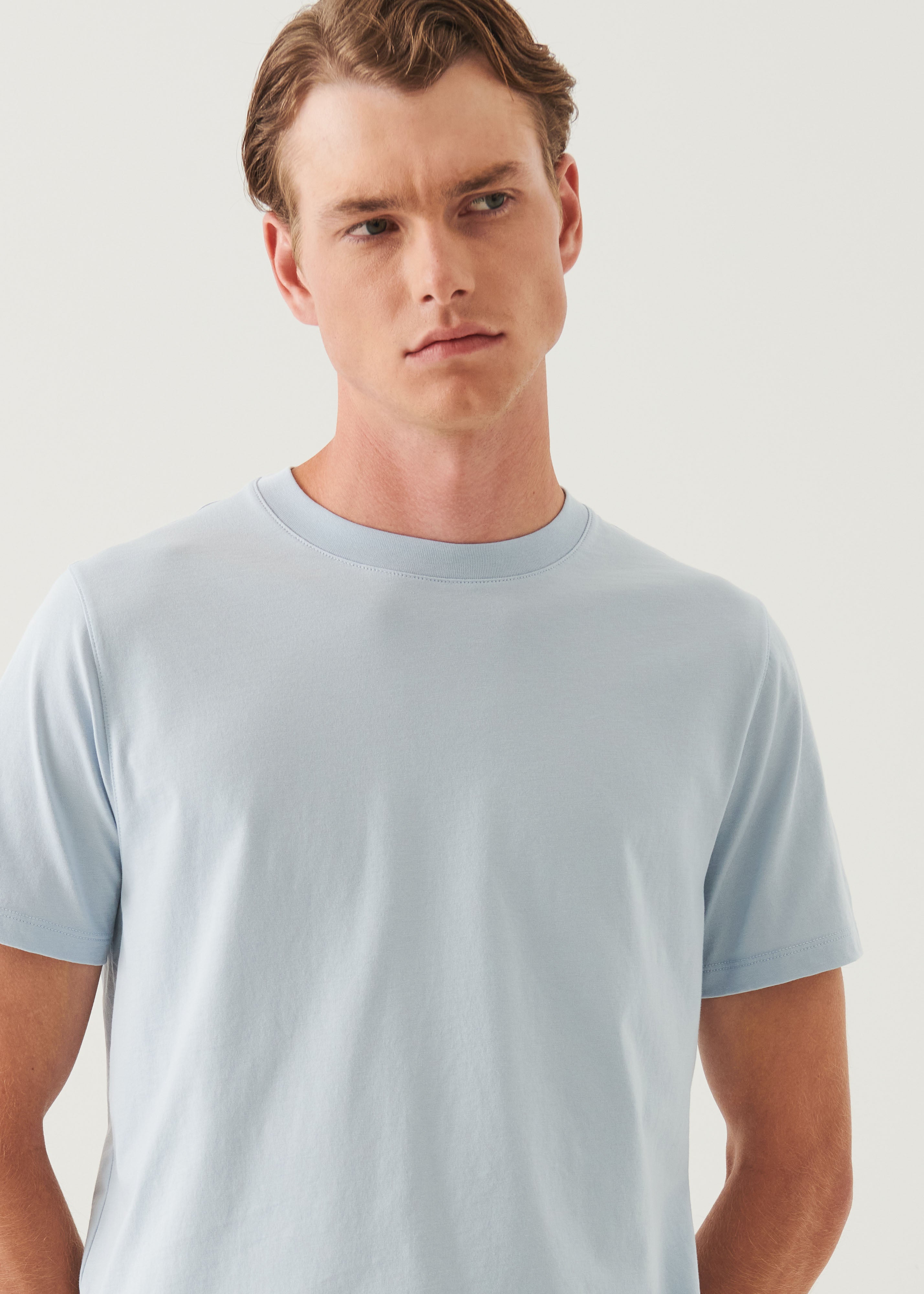 Organic Pima Cotton High Neck T-Shirt