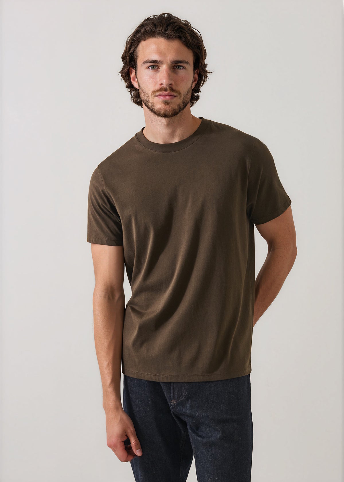 Organic Pima Cotton High Neck T-Shirt - PATRICK ASSARAF