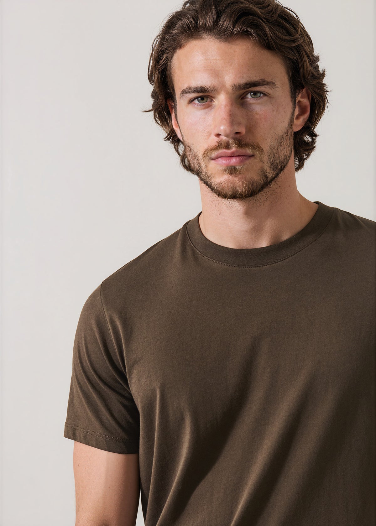 Organic Pima Cotton High Neck T-Shirt - PATRICK ASSARAF