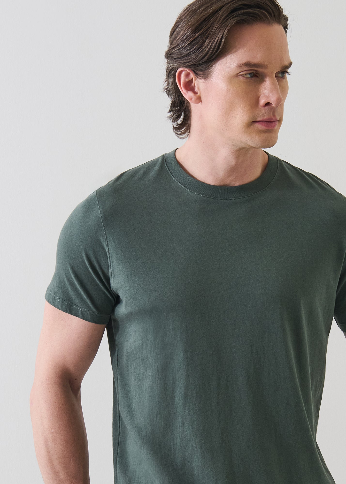 Organic Pima Cotton High Neck T-Shirt - PATRICK ASSARAF
