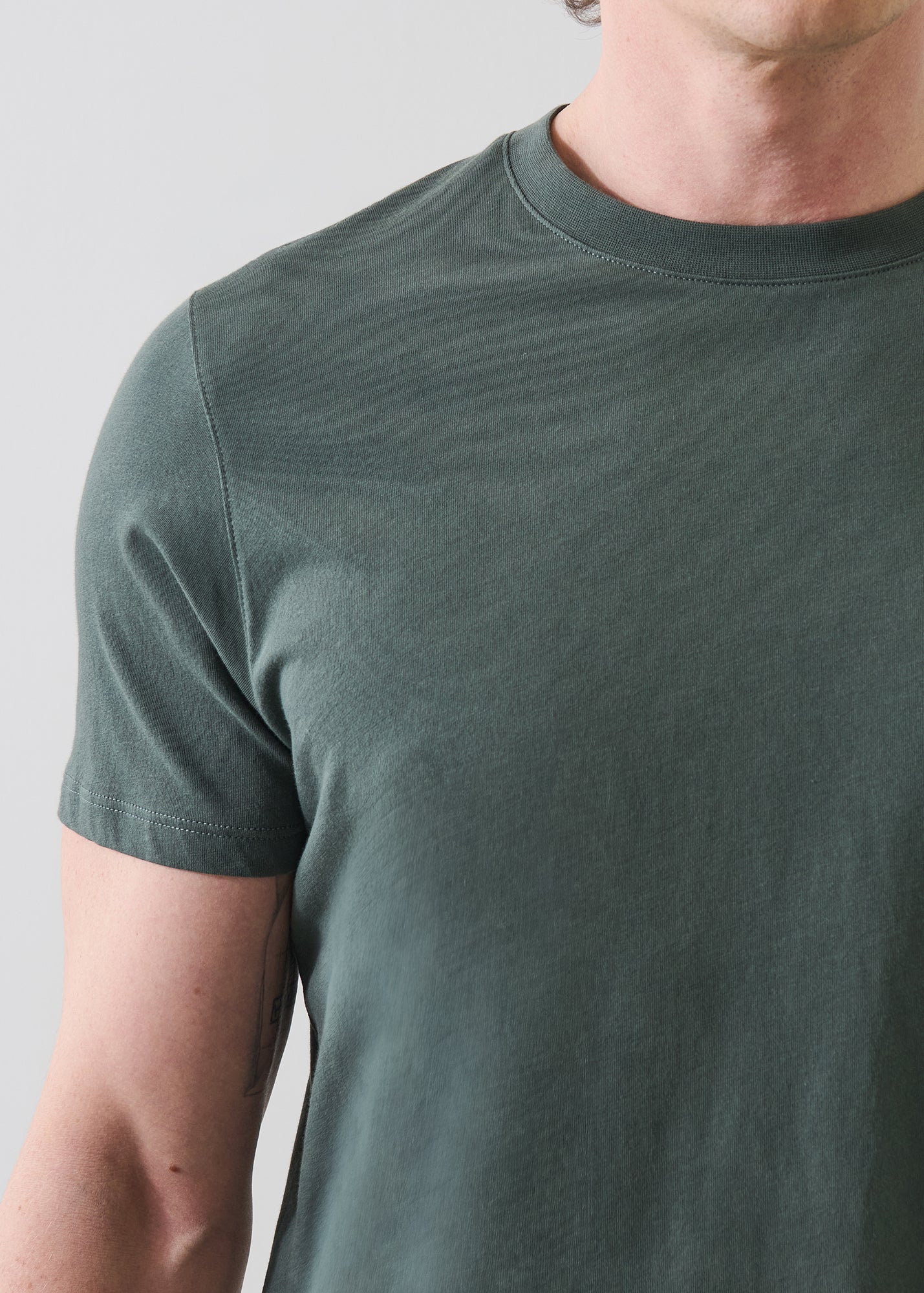 Organic Pima Cotton High Neck T-Shirt - PATRICK ASSARAF