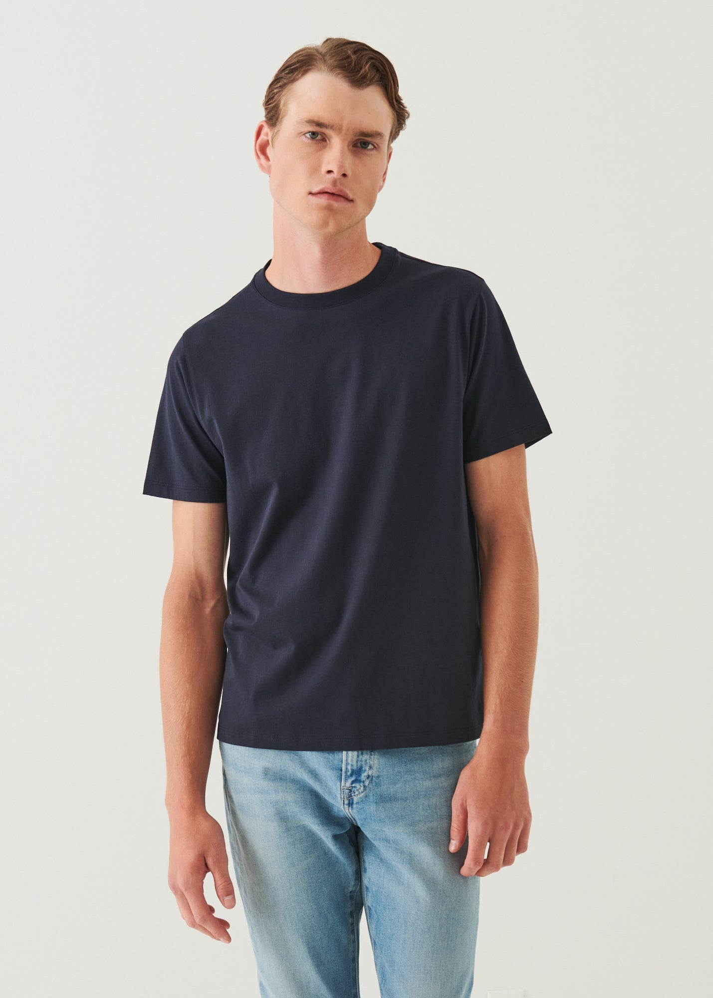 Organic Pima Cotton High Neck T-Shirt