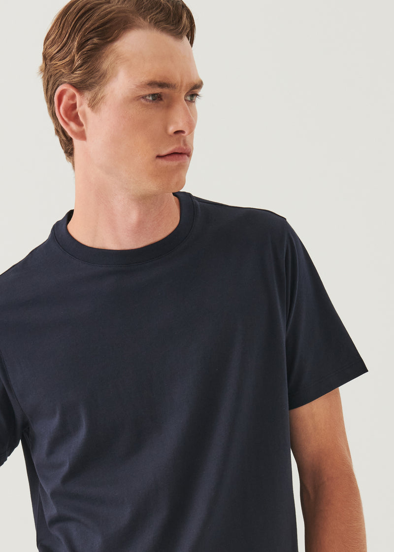 Organic Pima Cotton High Neck T-Shirt