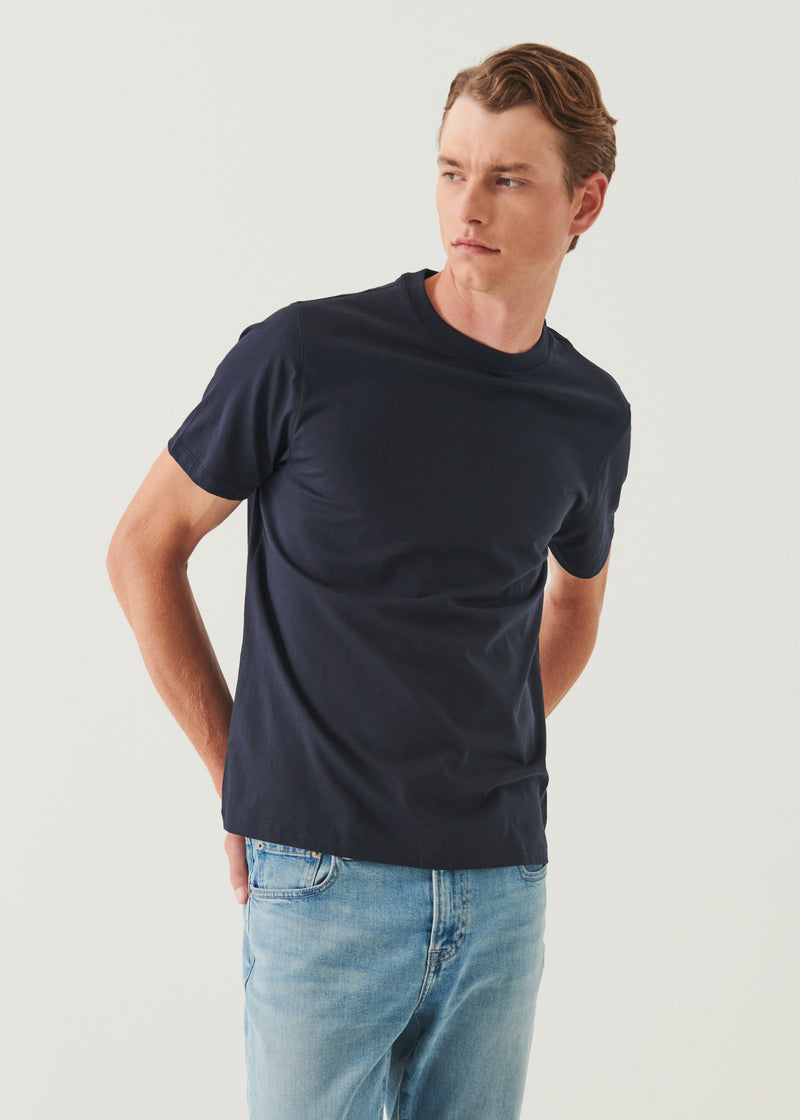 Organic Pima Cotton High Neck T-Shirt