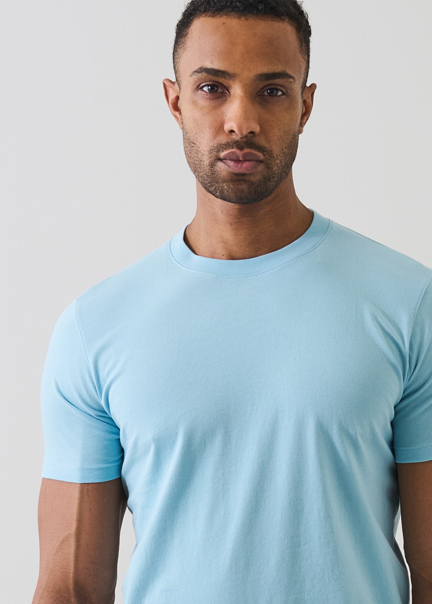 Organic Pima Cotton High Neck T-Shirt - PATRICK ASSARAF