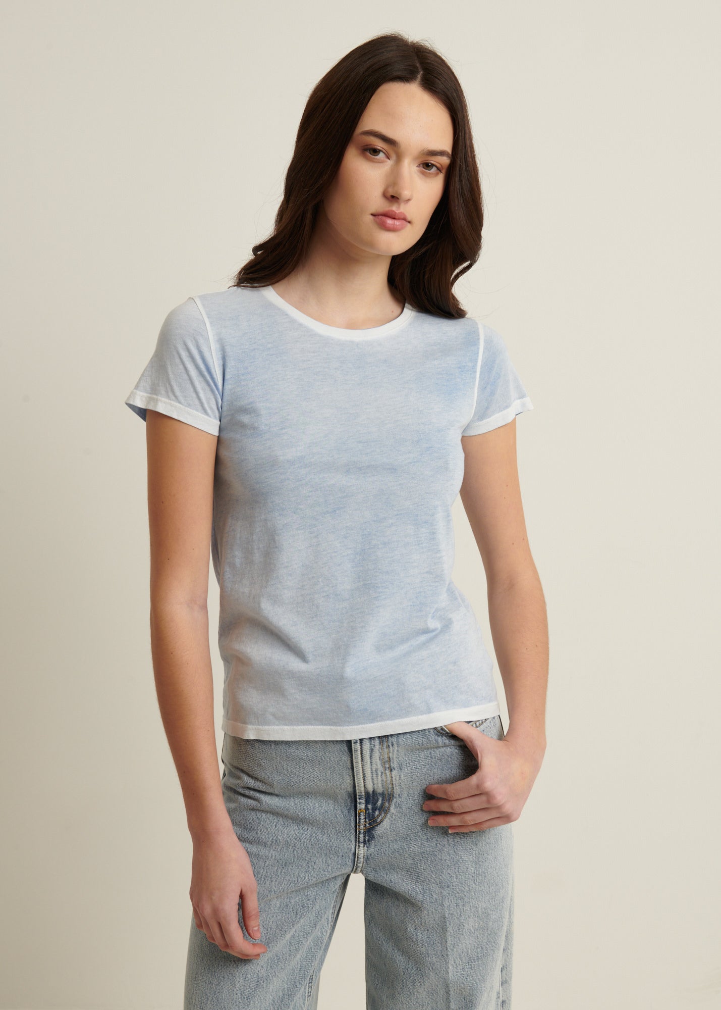 Reverse Spray Lightweight Pima Cotton T-Shirt