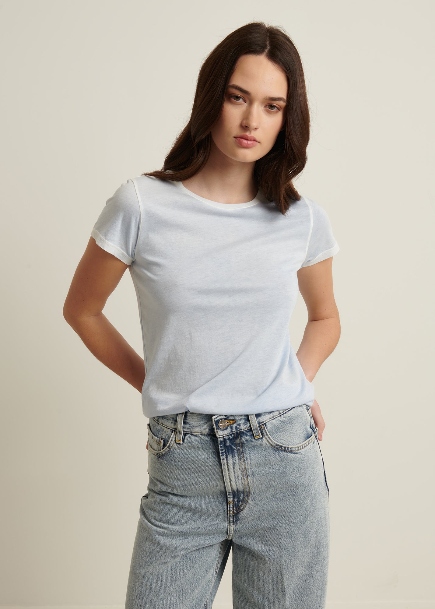 Reverse Spray Lightweight Pima Cotton T-Shirt