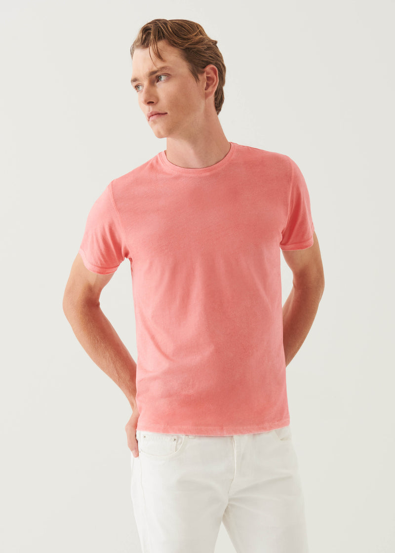 Lightweight Pima Cotton Spray Wash T-Shirt