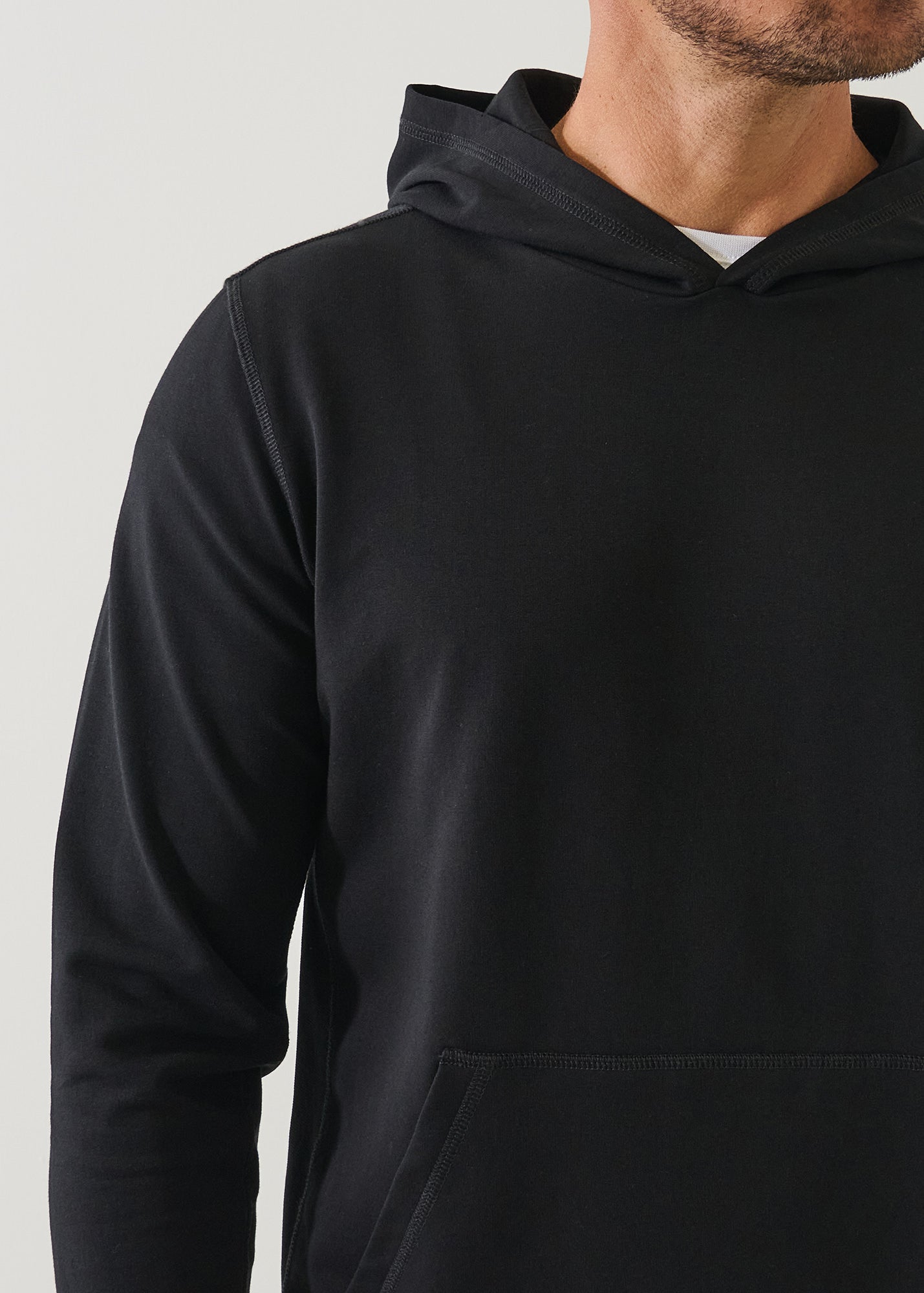 Pima Cotton French Terry Popover Hoodie