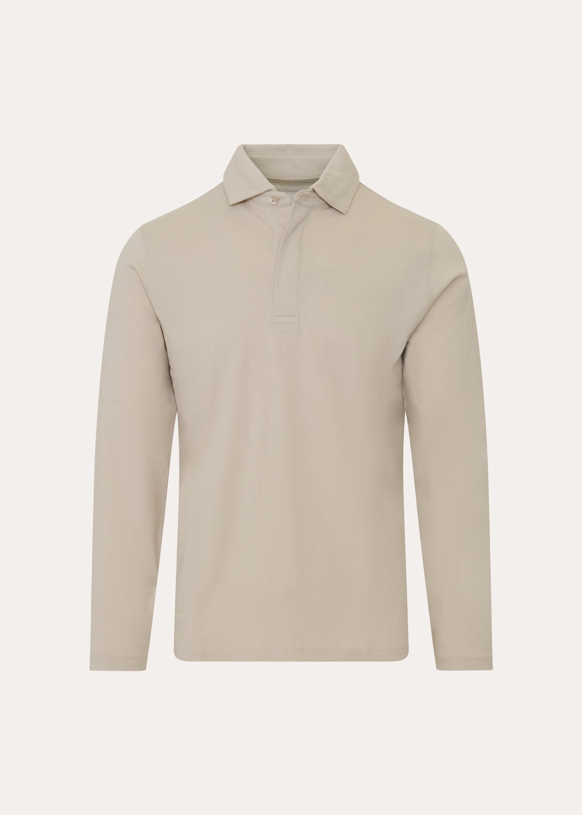 Organic Pima Cotton Long Sleeve Polo - PATRICK ASSARAF