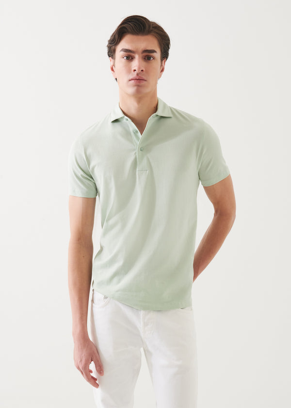 Mercerized Pima Cotton Button Polo