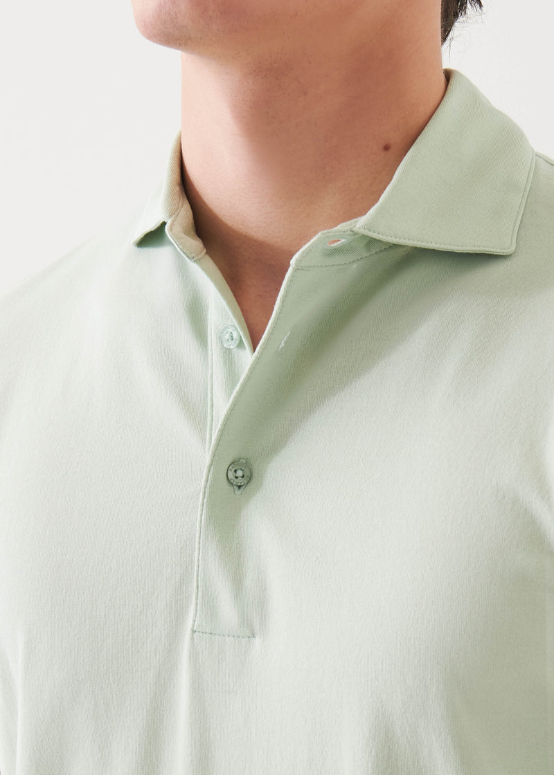 Mercerized Pima Cotton Button Polo
