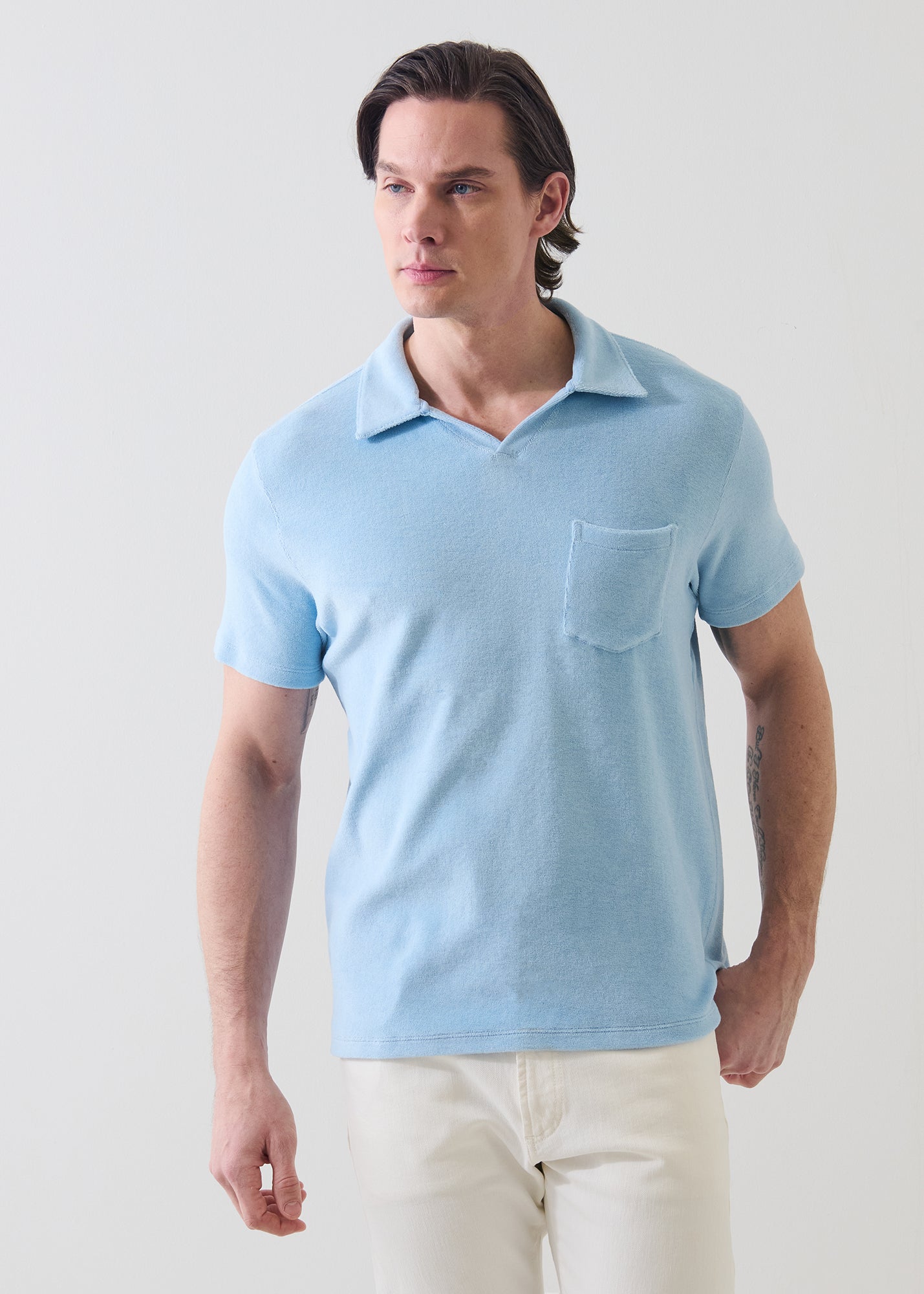 Beach Terry Open Polo - PATRICK ASSARAF