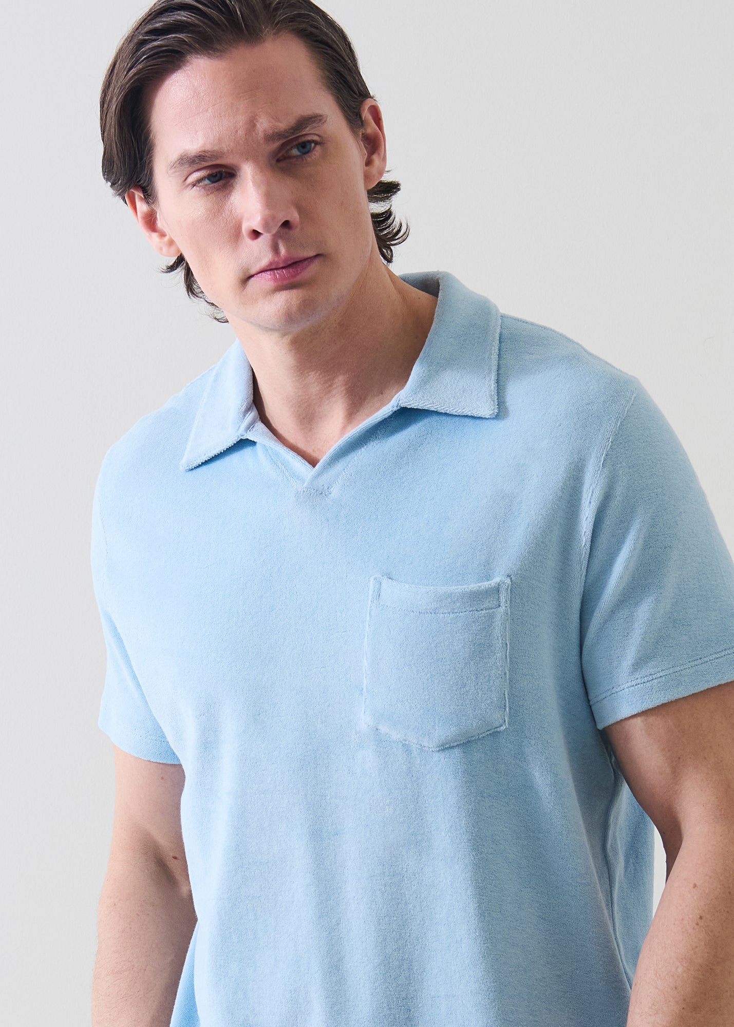 Beach Terry Open Polo - PATRICK ASSARAF
