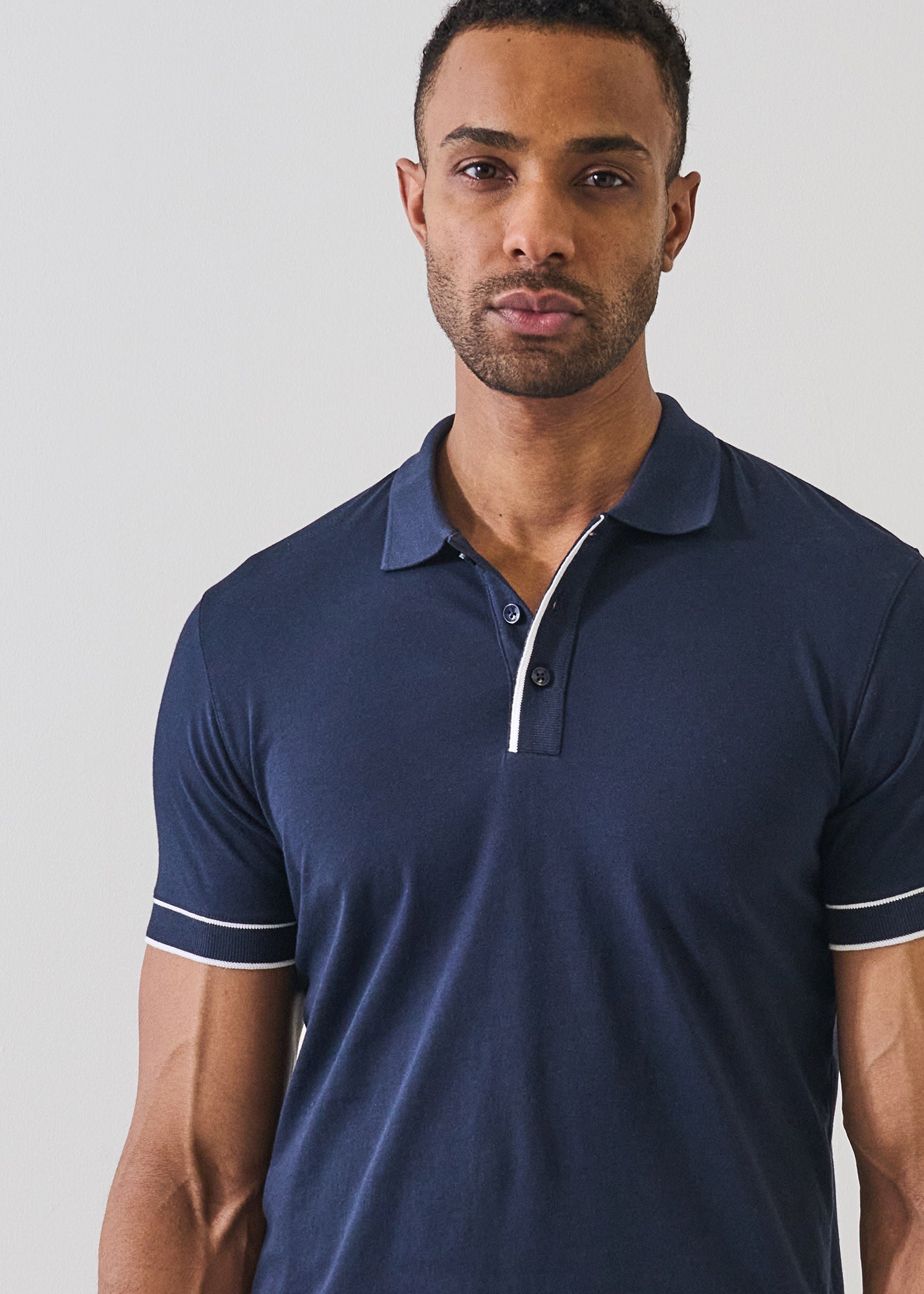 Organic Pima Cotton Tipped Polo - PATRICK ASSARAF