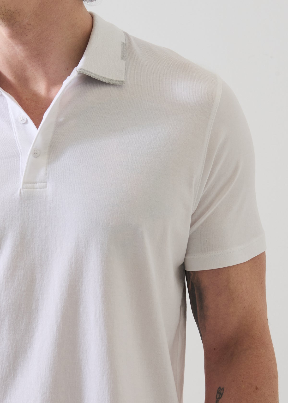 Organic Pima Cotton Tipped Polo - PATRICK ASSARAF
