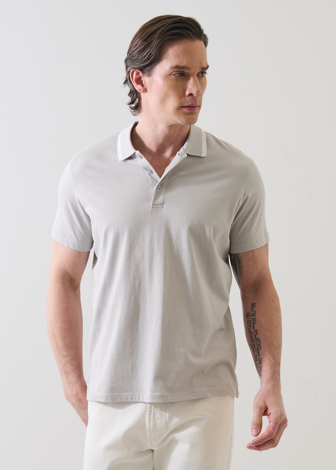 Organic Pima Cotton Tipped Polo - PATRICK ASSARAF