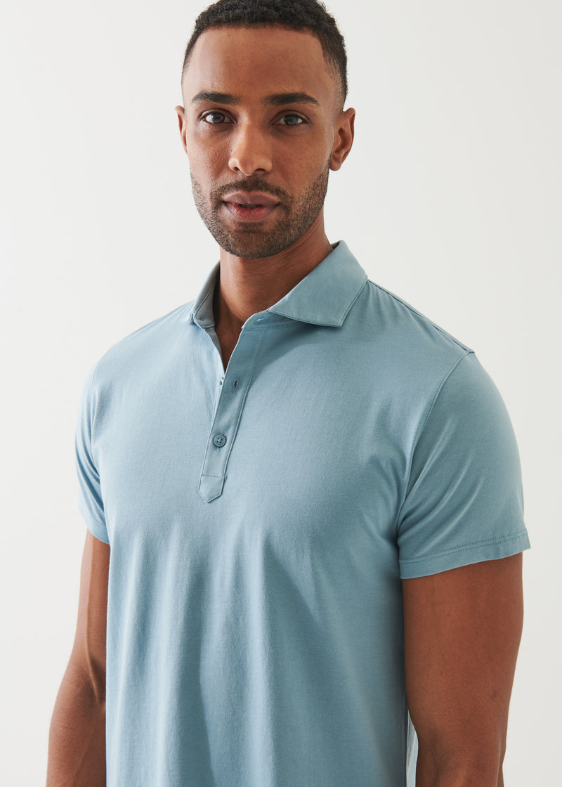 Organic Pima Cotton Button Polo