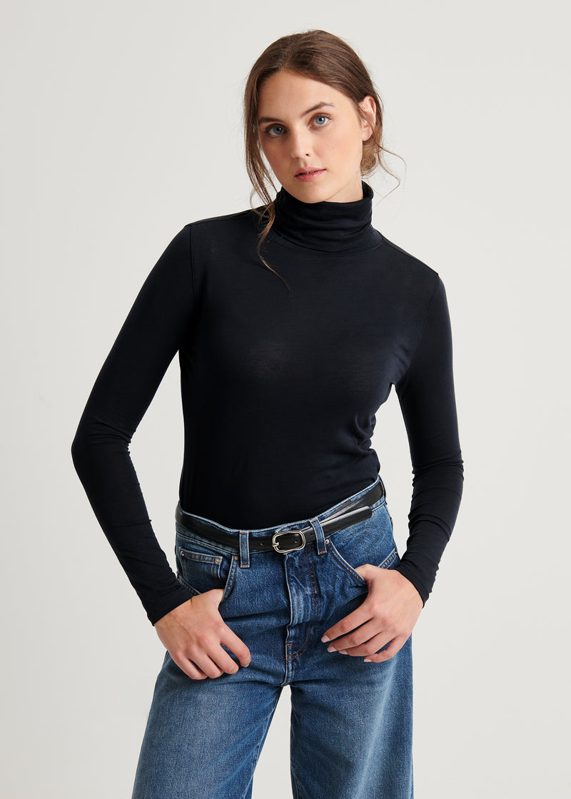 Lightweight Pima Cotton Turtleneck