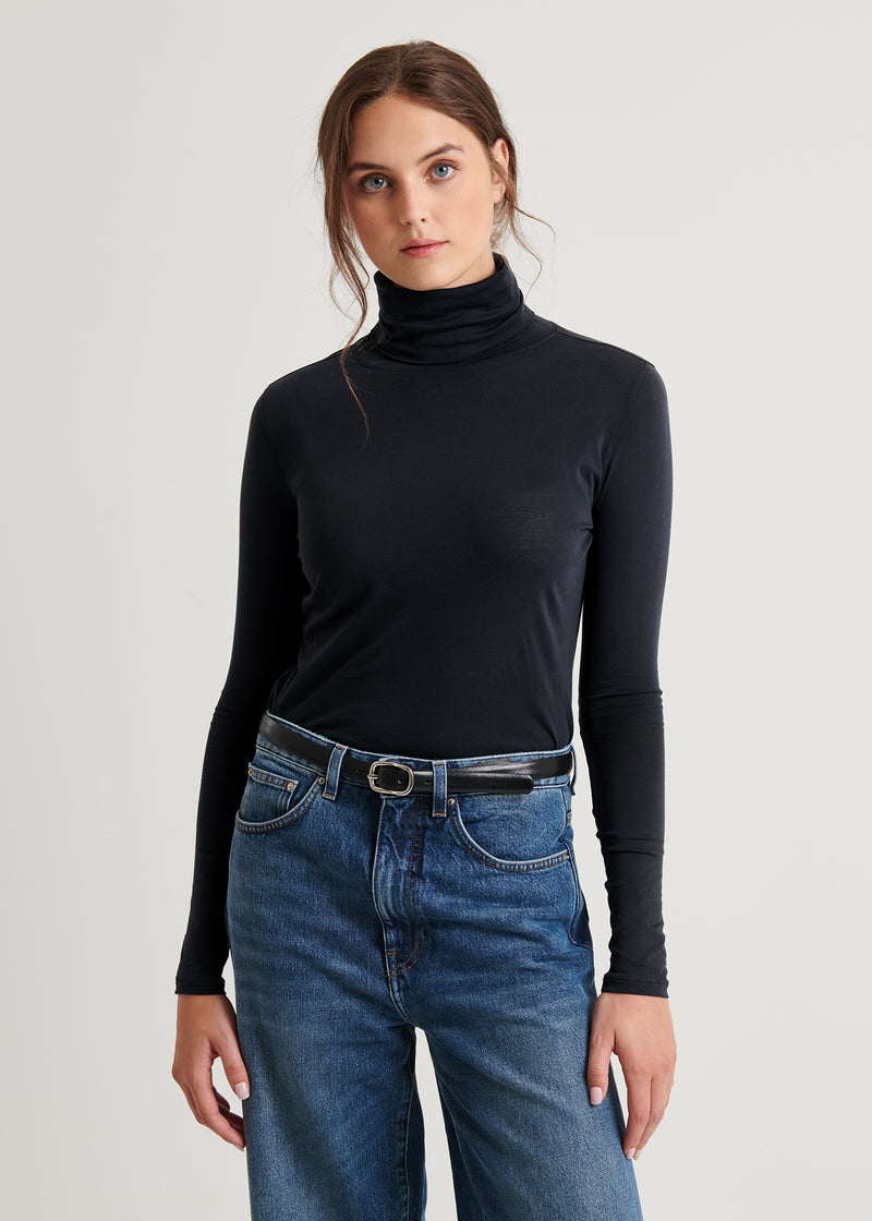 Lightweight Pima Cotton Turtleneck