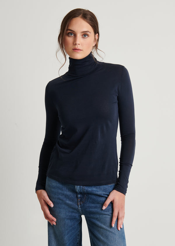 Lightweight Pima Cotton Turtleneck