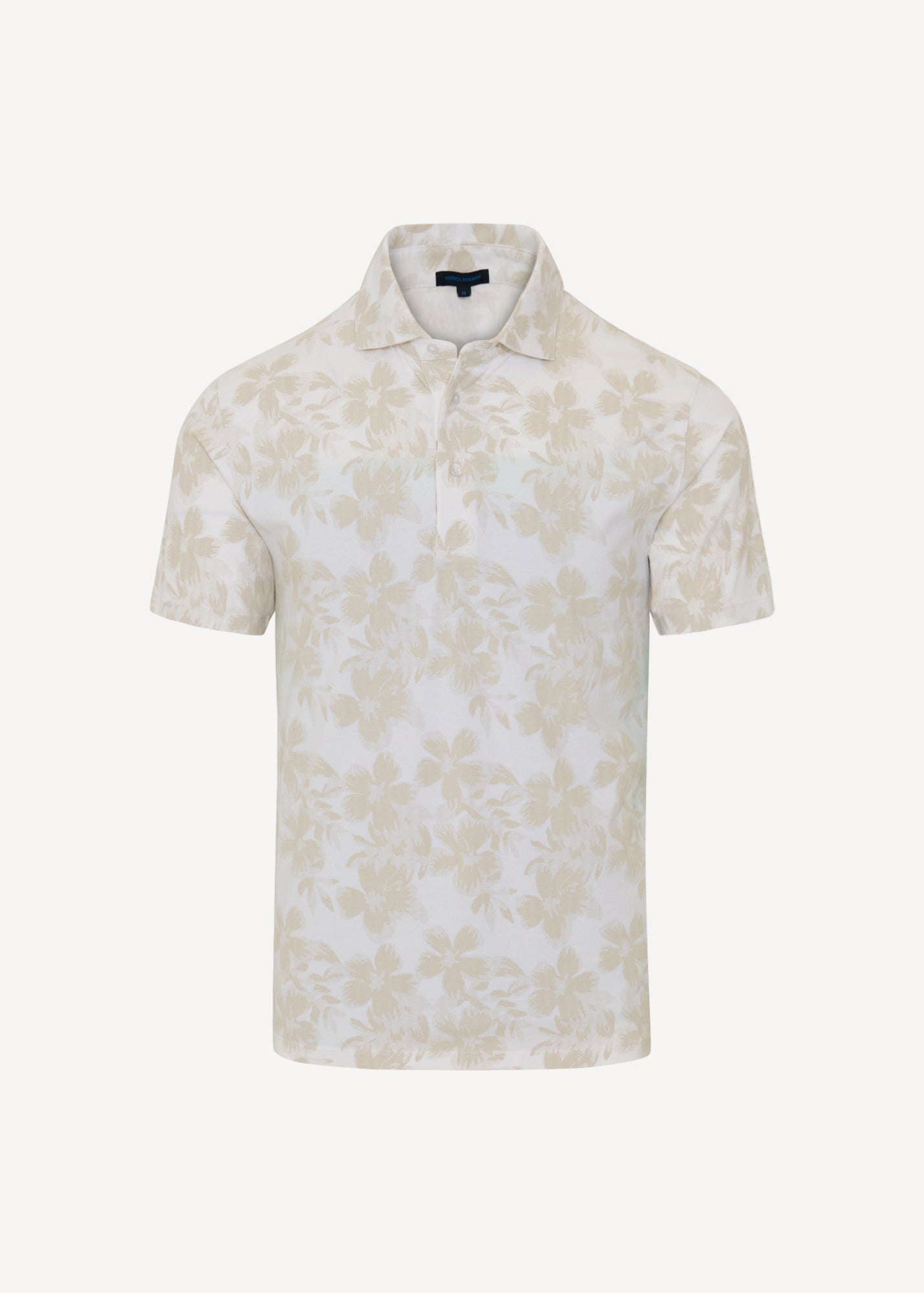 Pima Cotton Stretch Tropical Print Polo - PATRICK ASSARAF