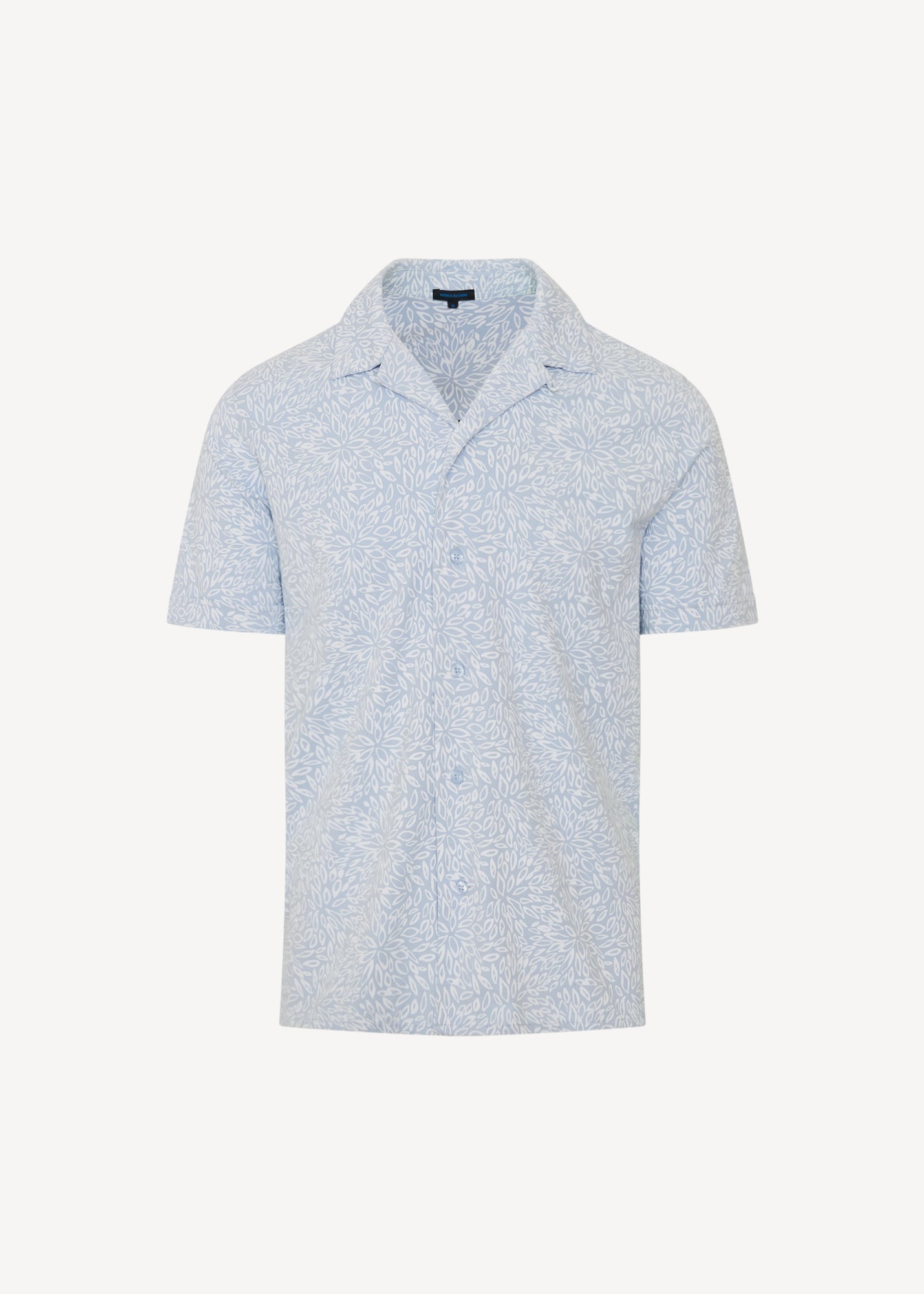 Pima Cotton Stretch Tropical Print Camp Collar Shirt - PATRICK ASSARAF