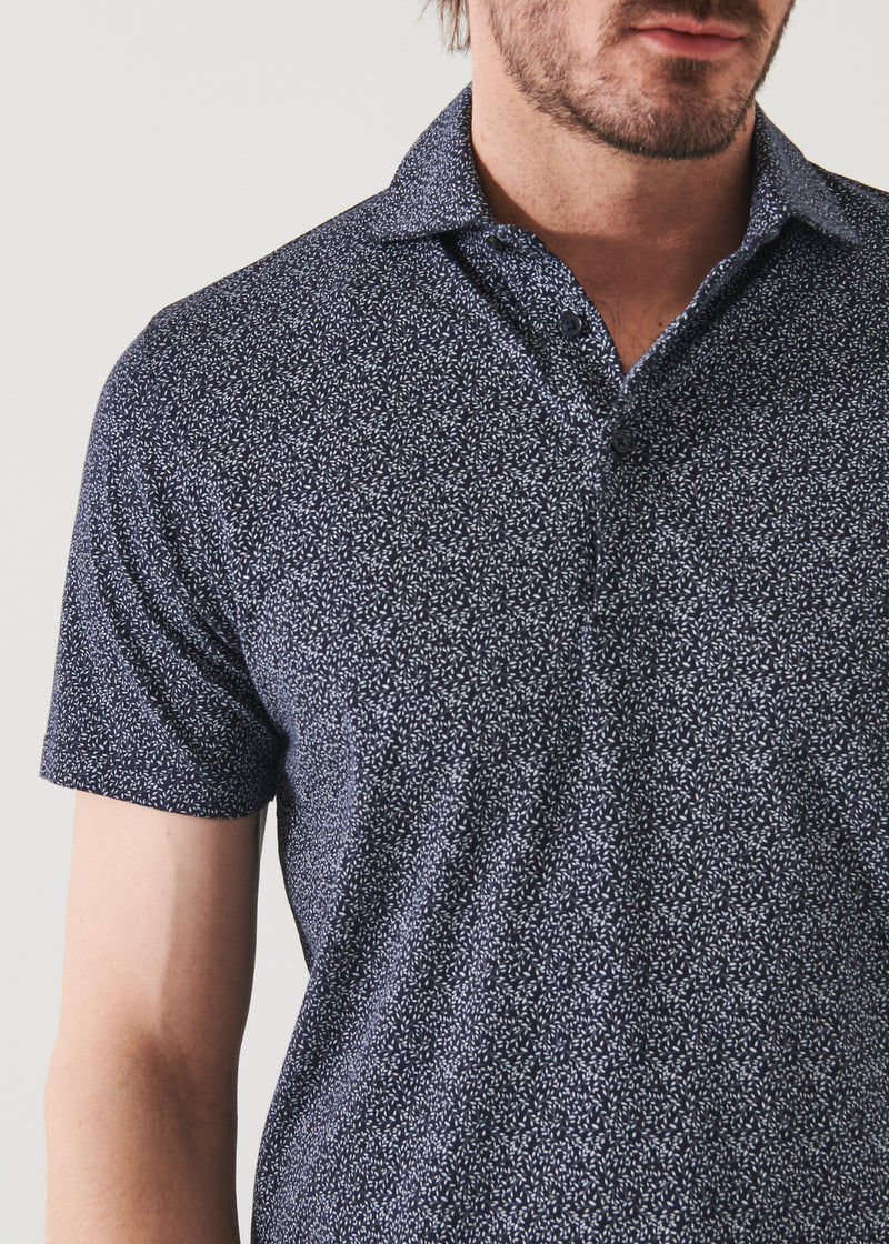 PIMA COTTON STRETCH PRINTED POLO