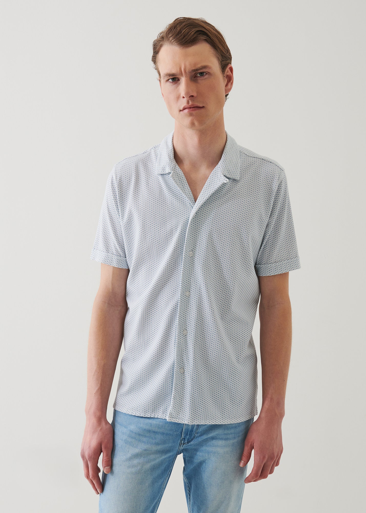 Pima Cotton Stretch Printed Shirt