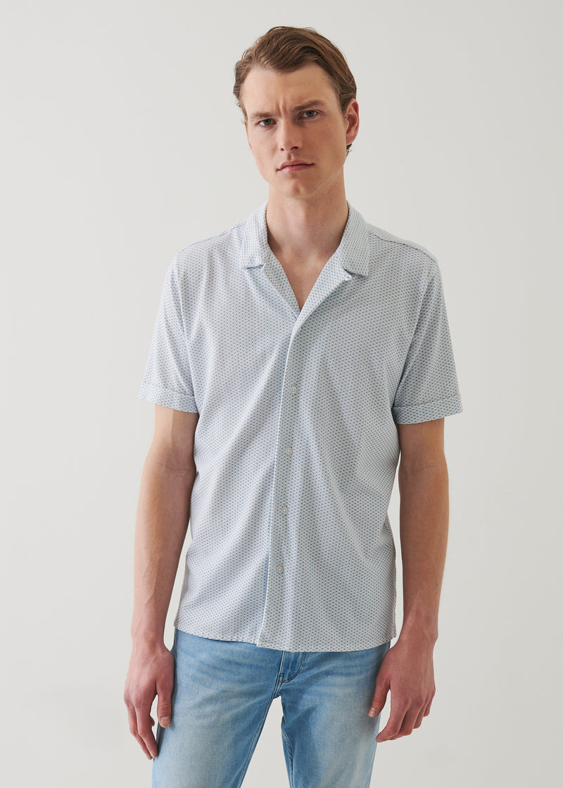 Pima Cotton Stretch Printed Shirt