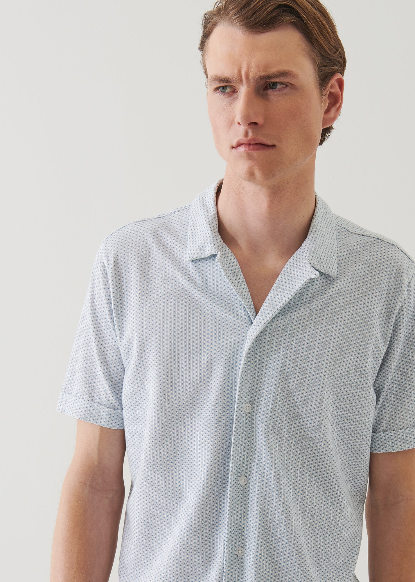 Pima Cotton Stretch Printed Shirt