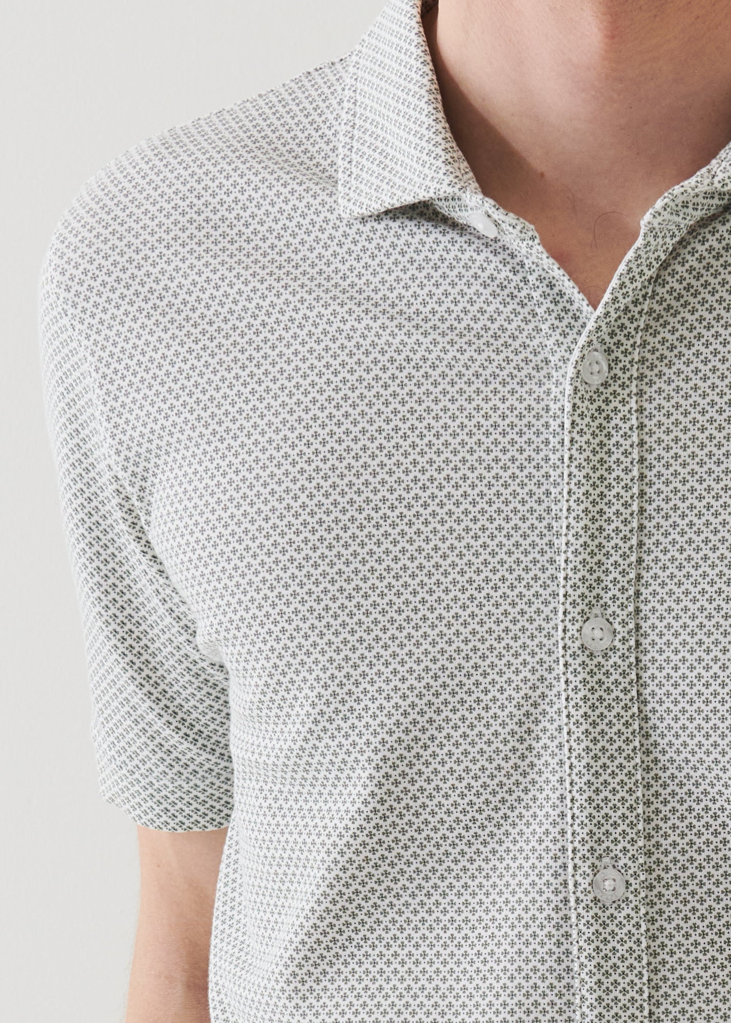 Pima Cotton Stretch Printed Shirt