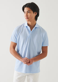 Pima Cotton Stretch Printed Polo