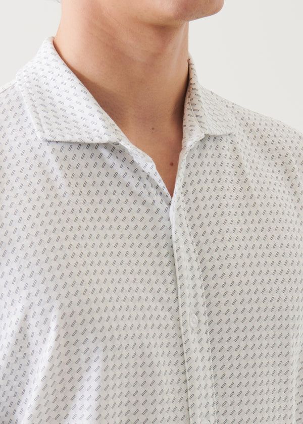 Pima Cotton Stretch Printed Shirt