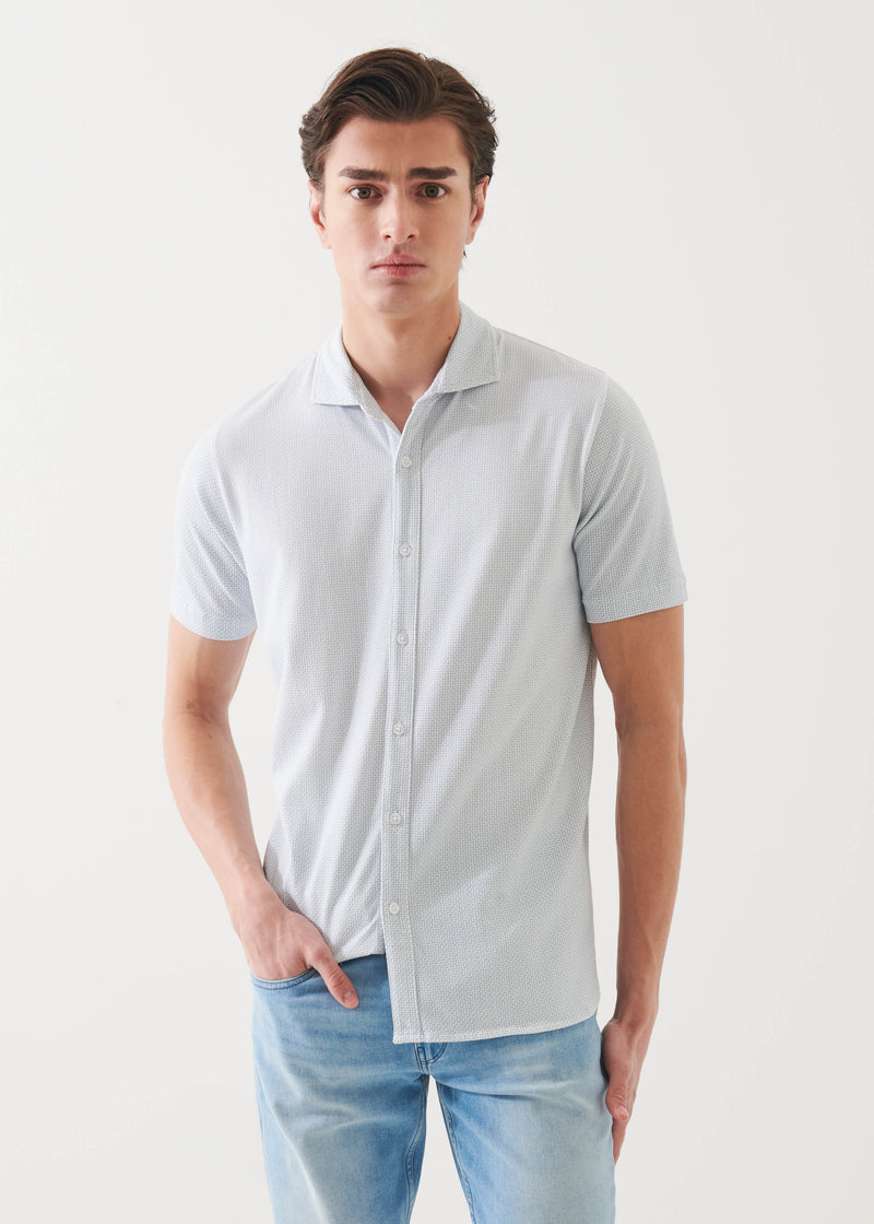 Pima Cotton Stretch Printed Shirt