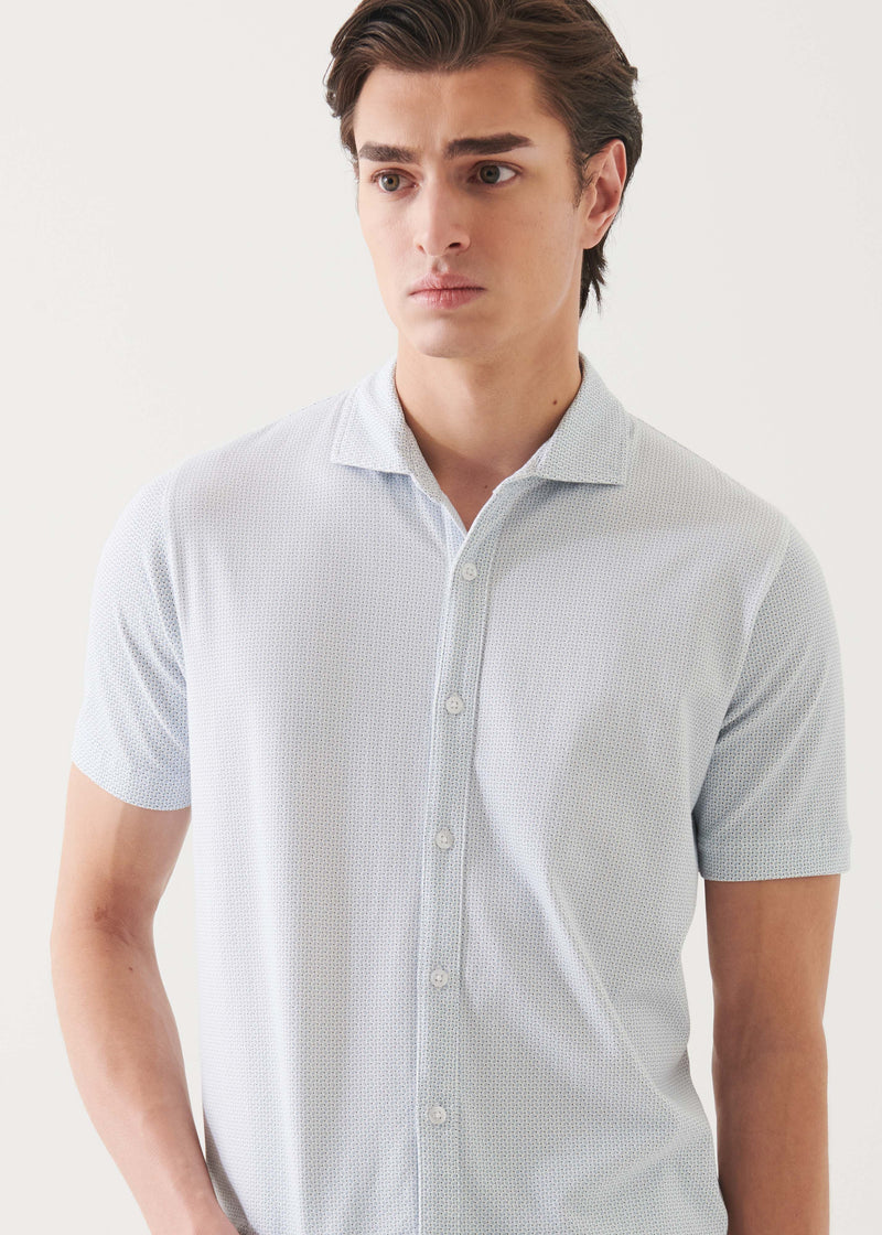 Pima Cotton Stretch Printed Shirt