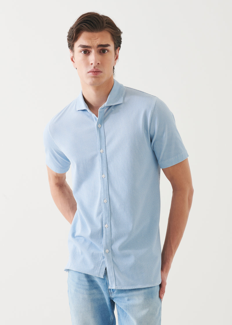 Pima Cotton Stretch Printed Shirt